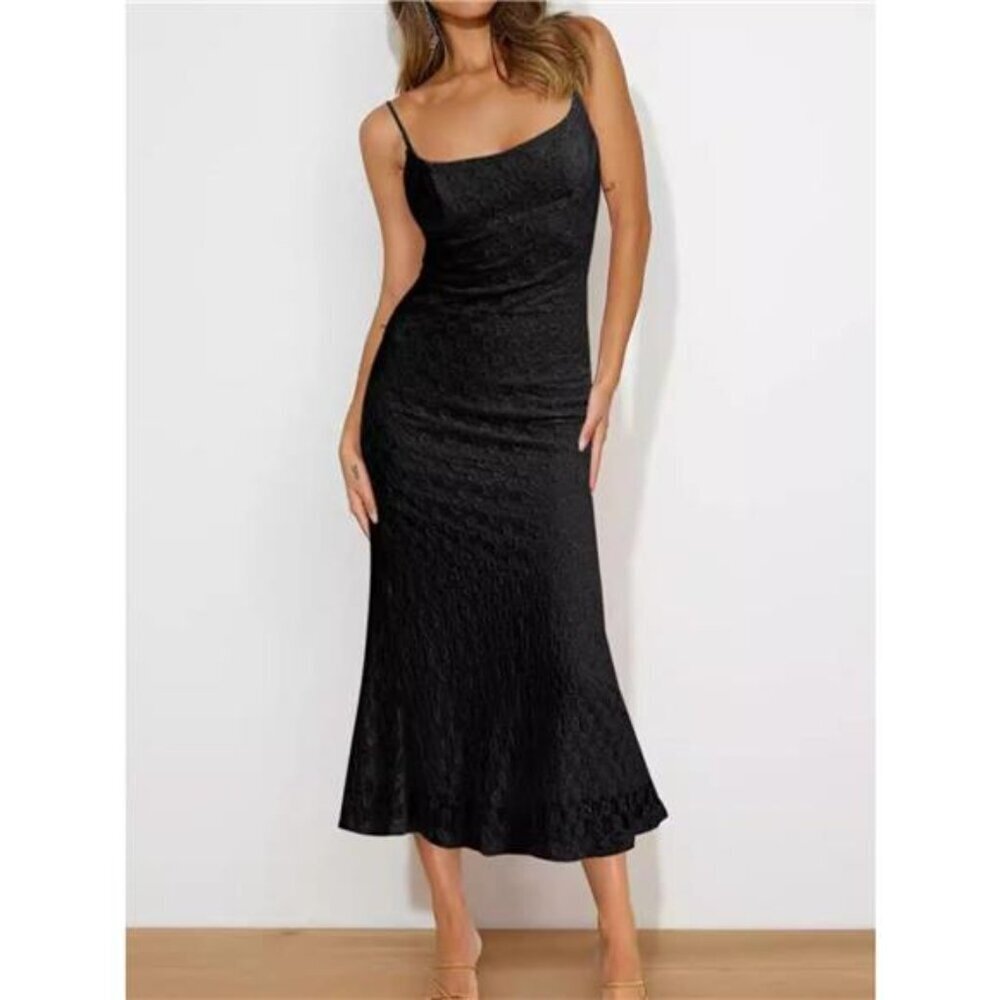 Scoop Neck Midi Cami Dress